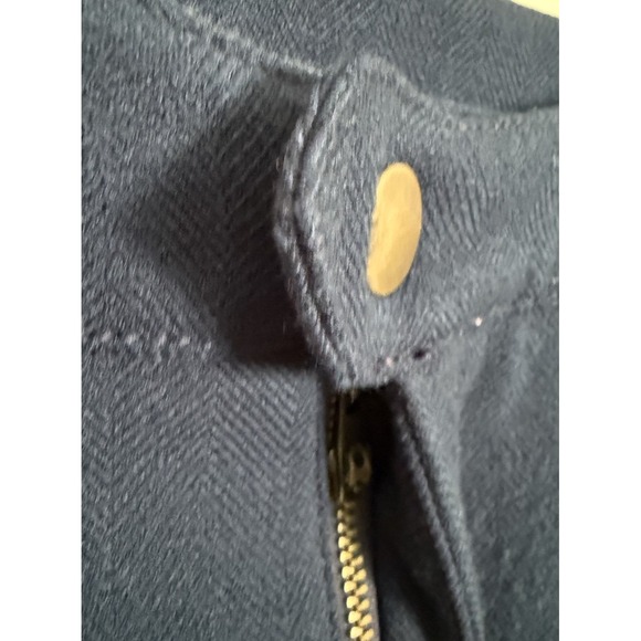 Maeve Magda Tapered Pants Anthropologie Navy Blue Ankle Size 0 - Picture 5 of 12